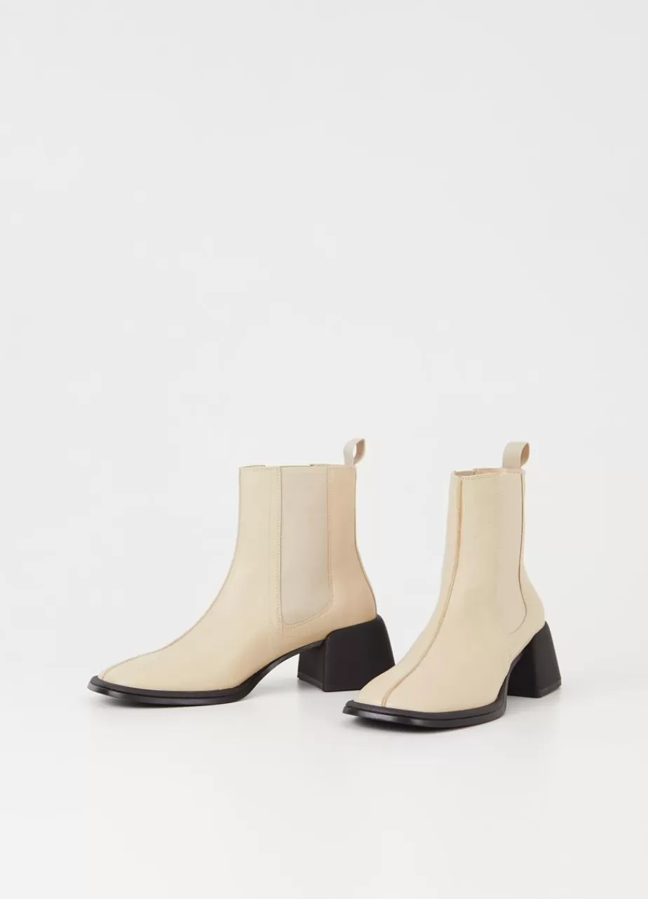 Vagabond Ansie Bottes Beige Cuir New