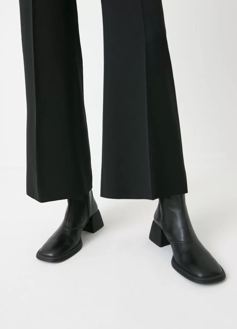 Vagabond Ansie Bottes Noir Cuir Clearance