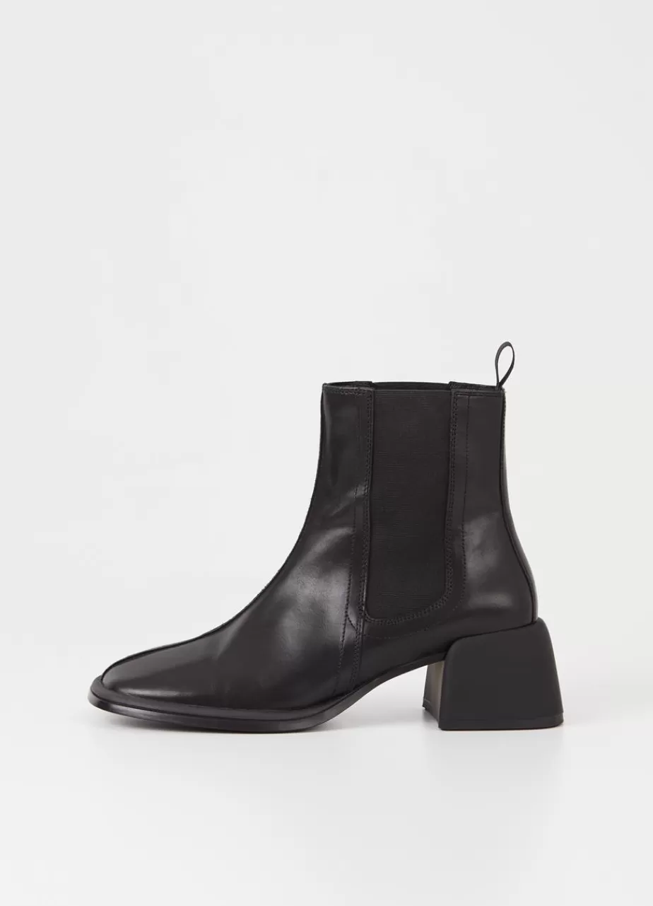 Vagabond Ansie Bottes Noir Cuir Outlet