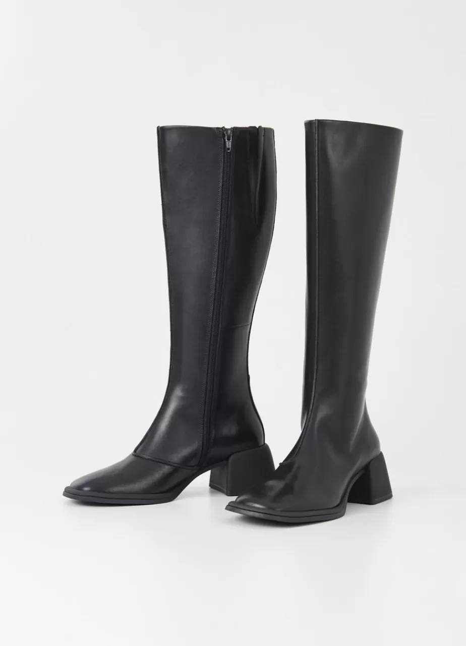 Vagabond Ansie Bottes Hautes Noir Cuir Best