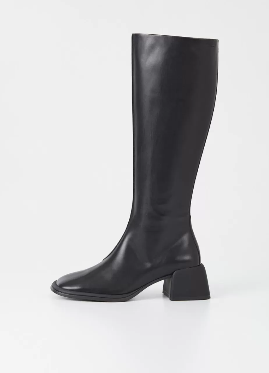 Vagabond Ansie Bottes Hautes Noir Cuir Best