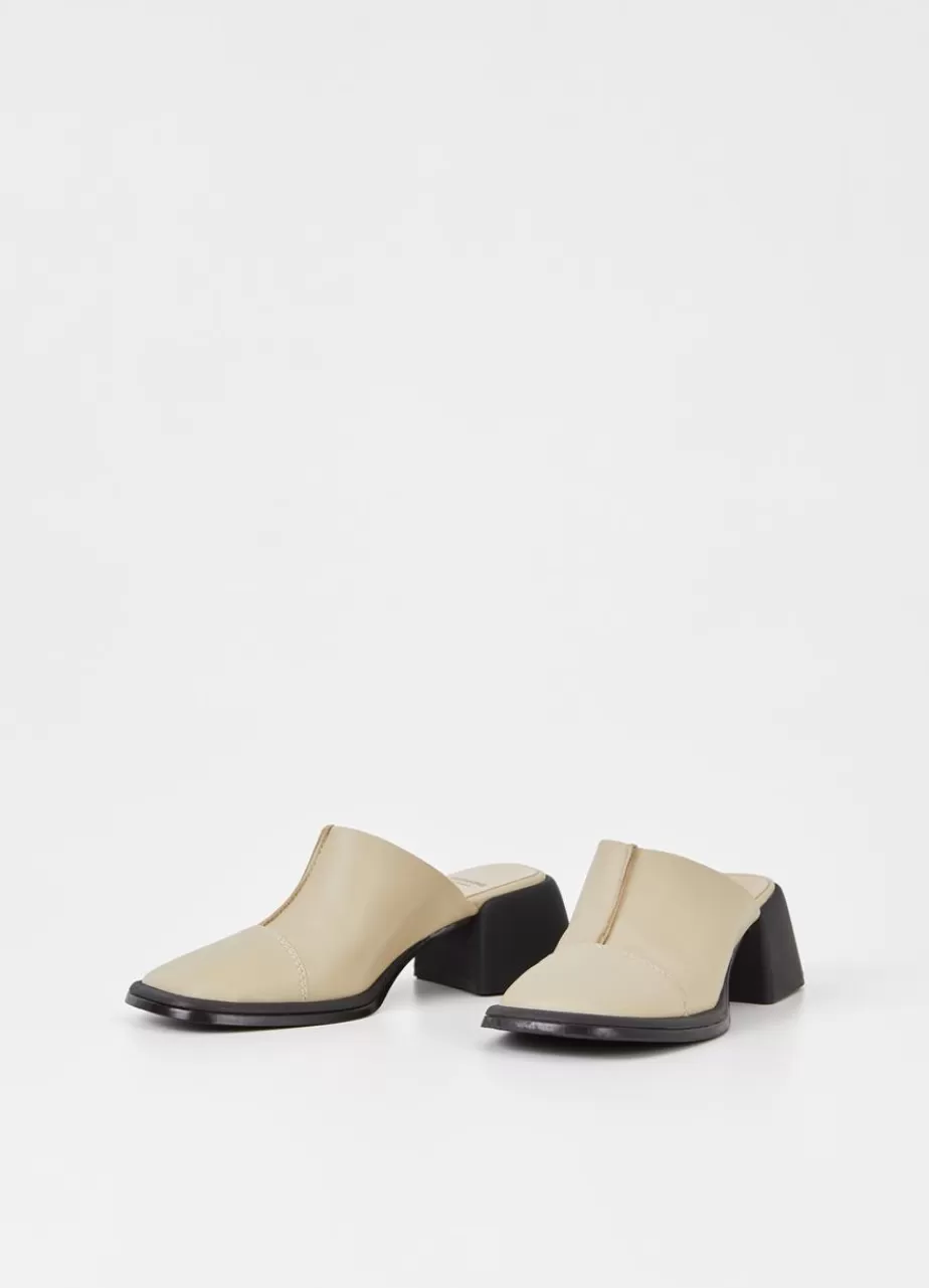 Vagabond Ansie Mules Beige Cuir Best Sale