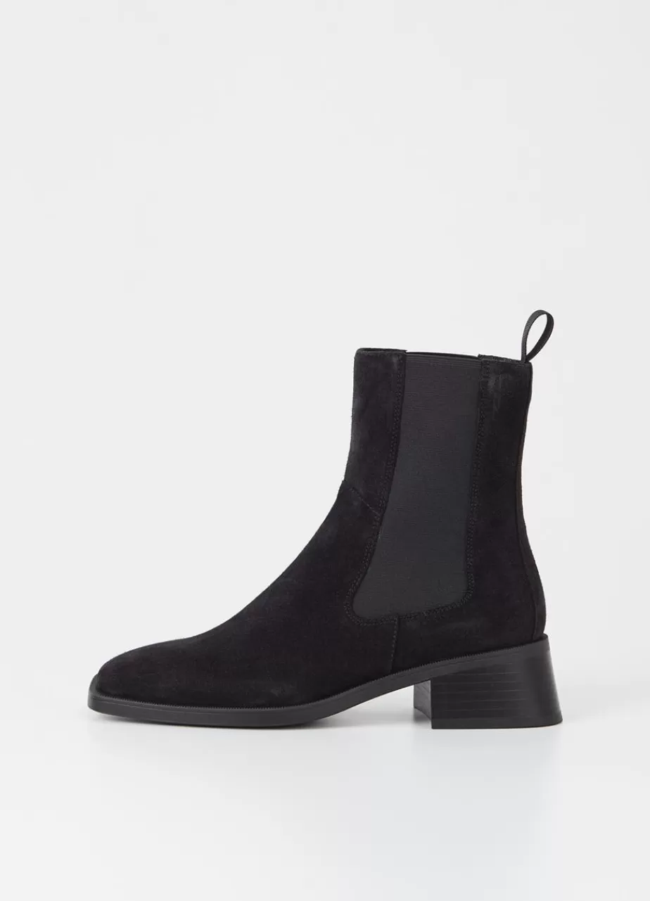 Vagabond Blanca Bottes Noir Daim Best Sale
