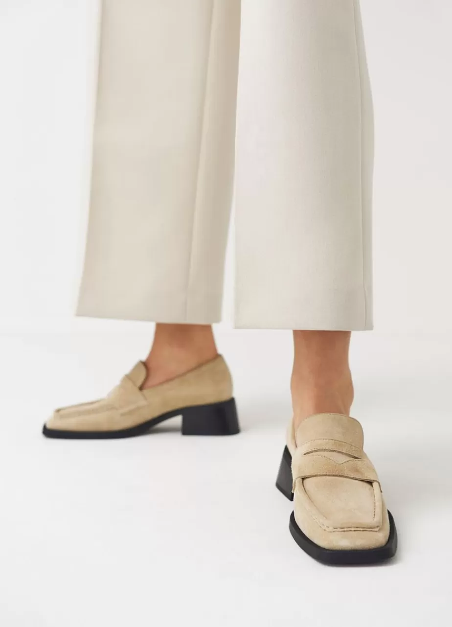 Vagabond Blanca Loafer Beige Daim Store
