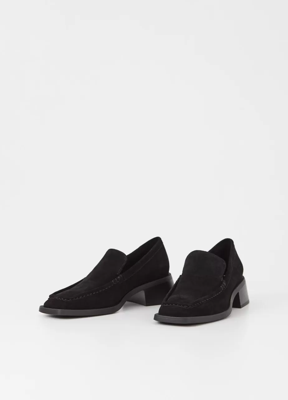 Vagabond Blanca Loafer Noir Daim Best