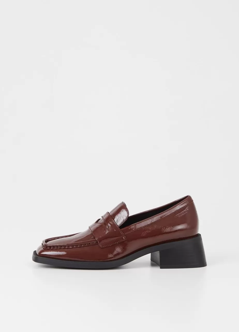 Vagabond Blanca Loafer Marron Cuir Verni Sale