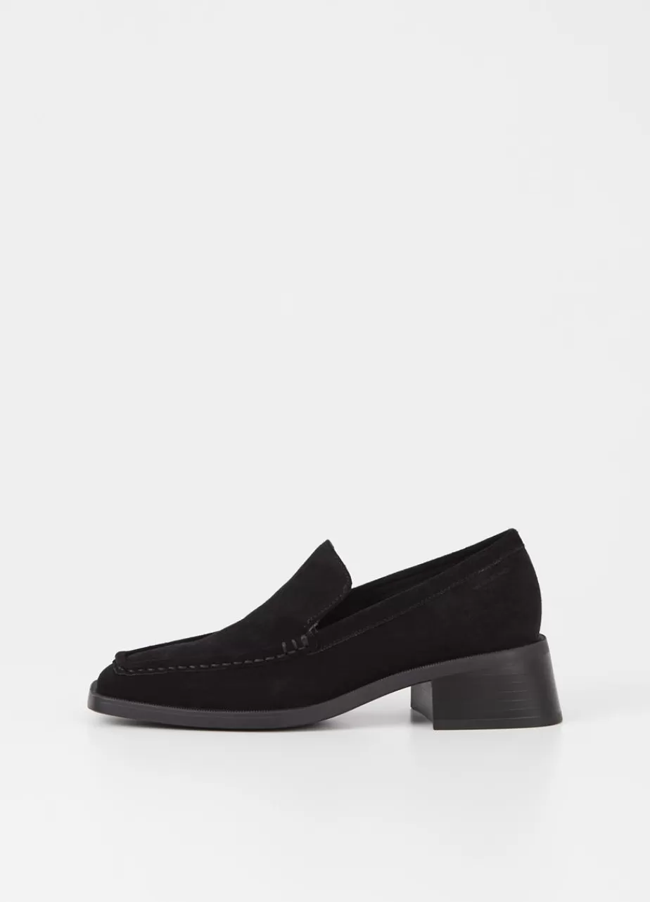Vagabond Blanca Loafer Noir Daim Best