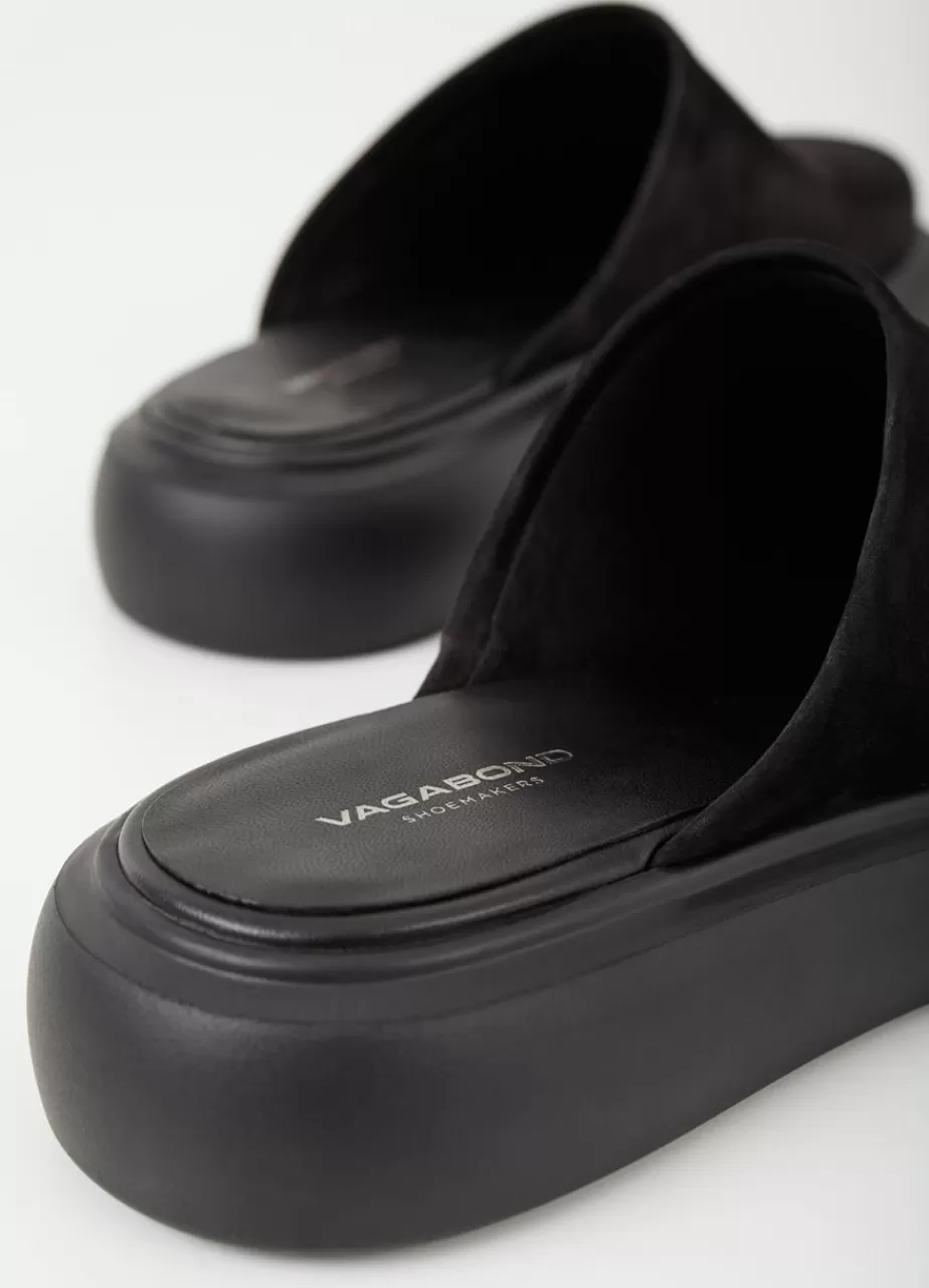 Vagabond Blenda Mules Noir Nubuck Flash Sale