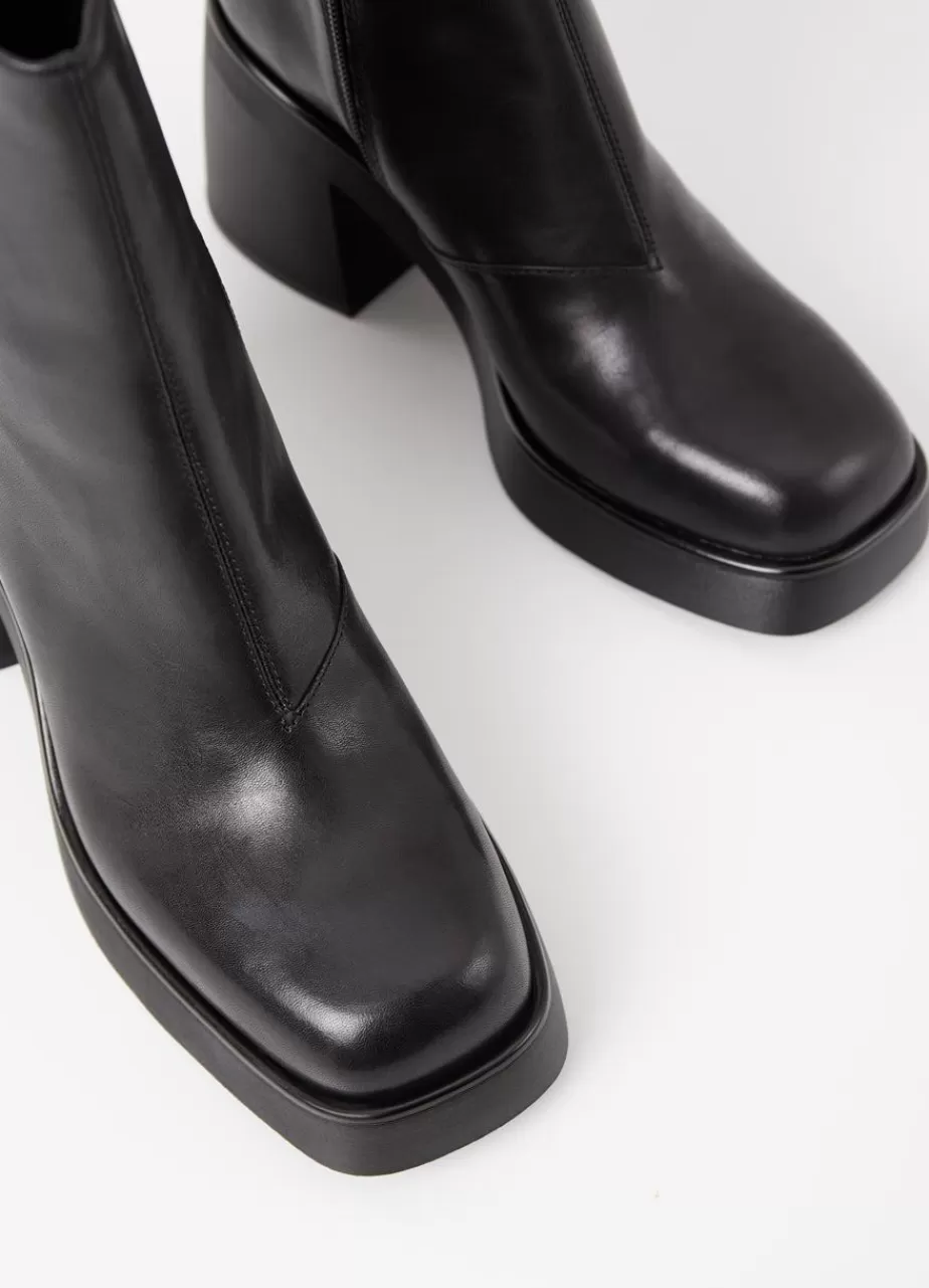 Vagabond Brooke Bottes Noir Cuir Store