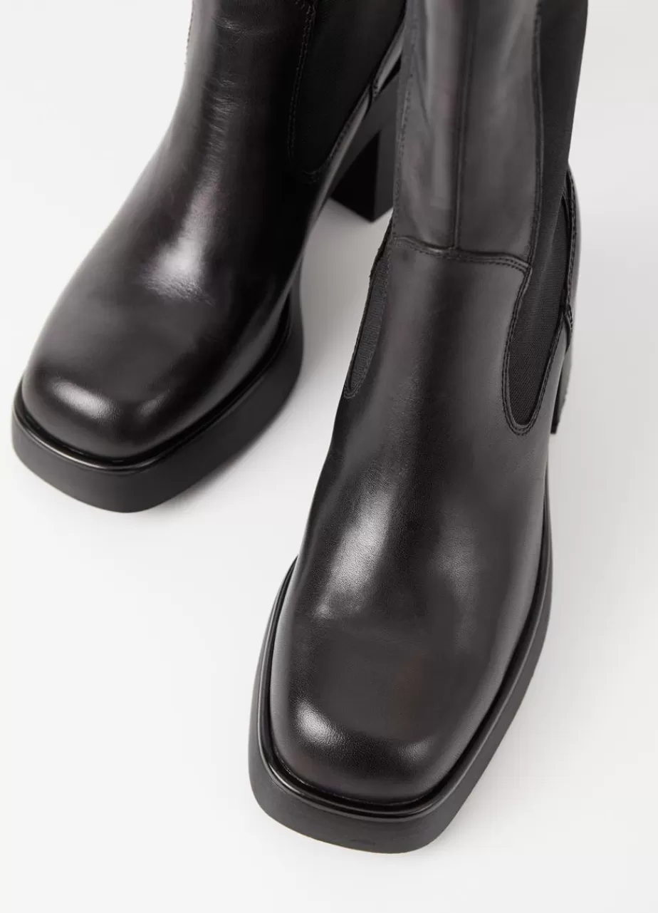 Vagabond Brooke Bottes Noir Cuir Store