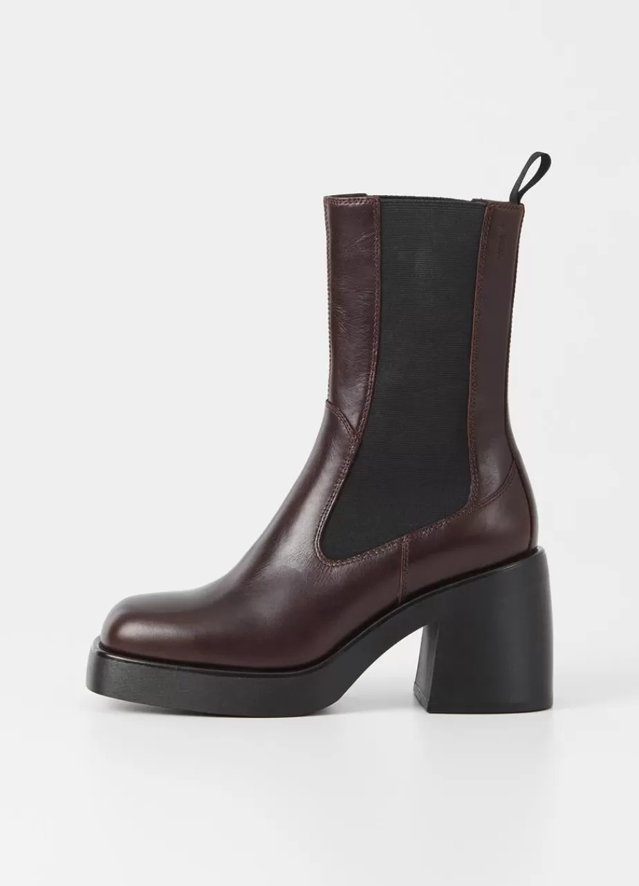 Vagabond Brooke Bottes Marron Fonce Cuir Best