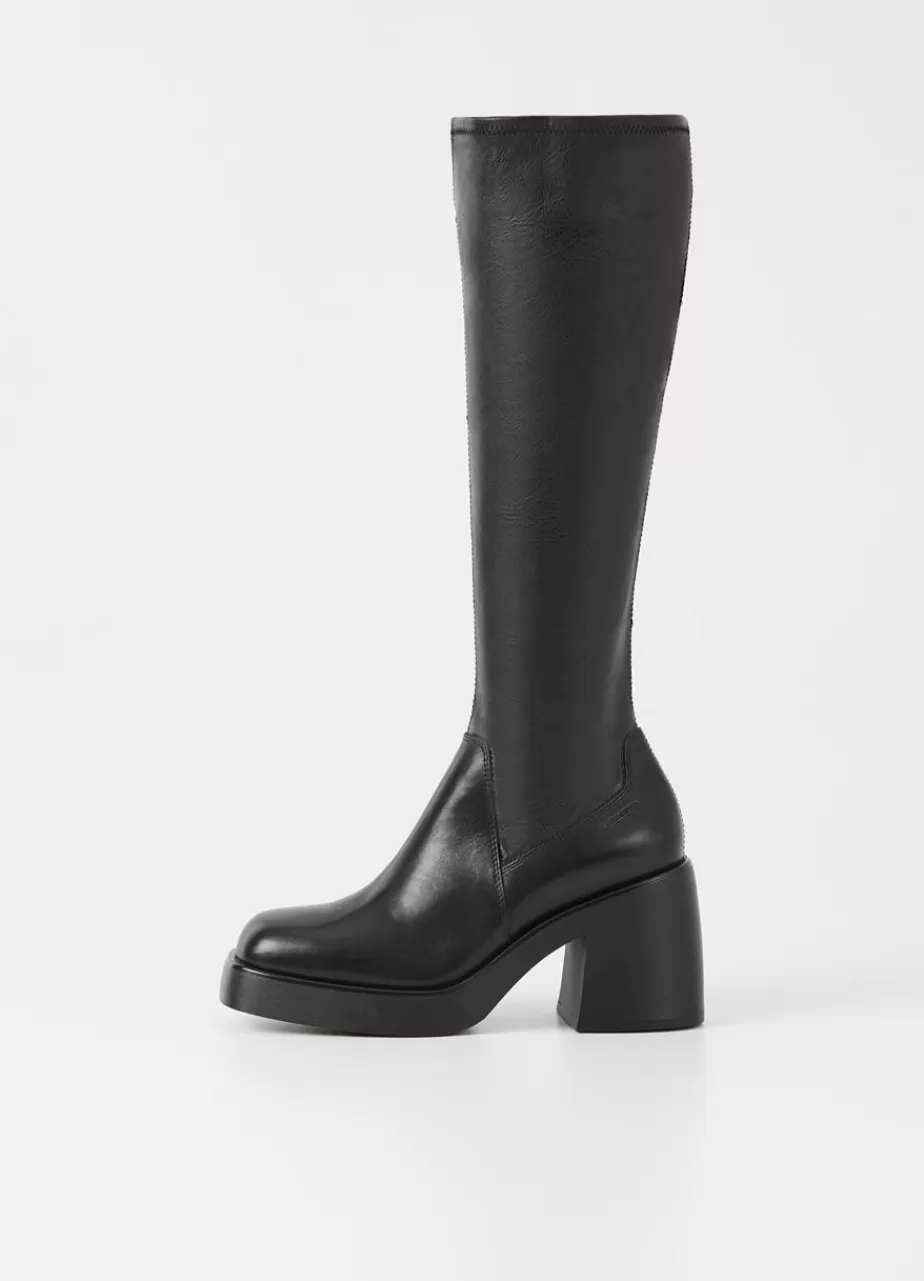 Vagabond Brooke Bottes Hautes Noir Cuir/Comb Online