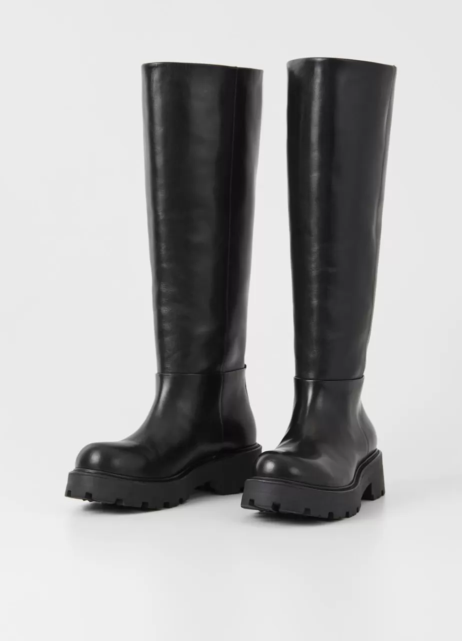 Vagabond Cosmo 2.0 Bottes Hautes Noir Cuir Flash Sale