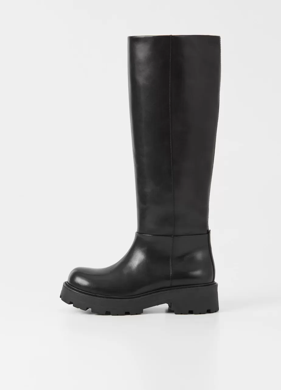 Vagabond Cosmo 2.0 Bottes Hautes Noir Cuir Flash Sale