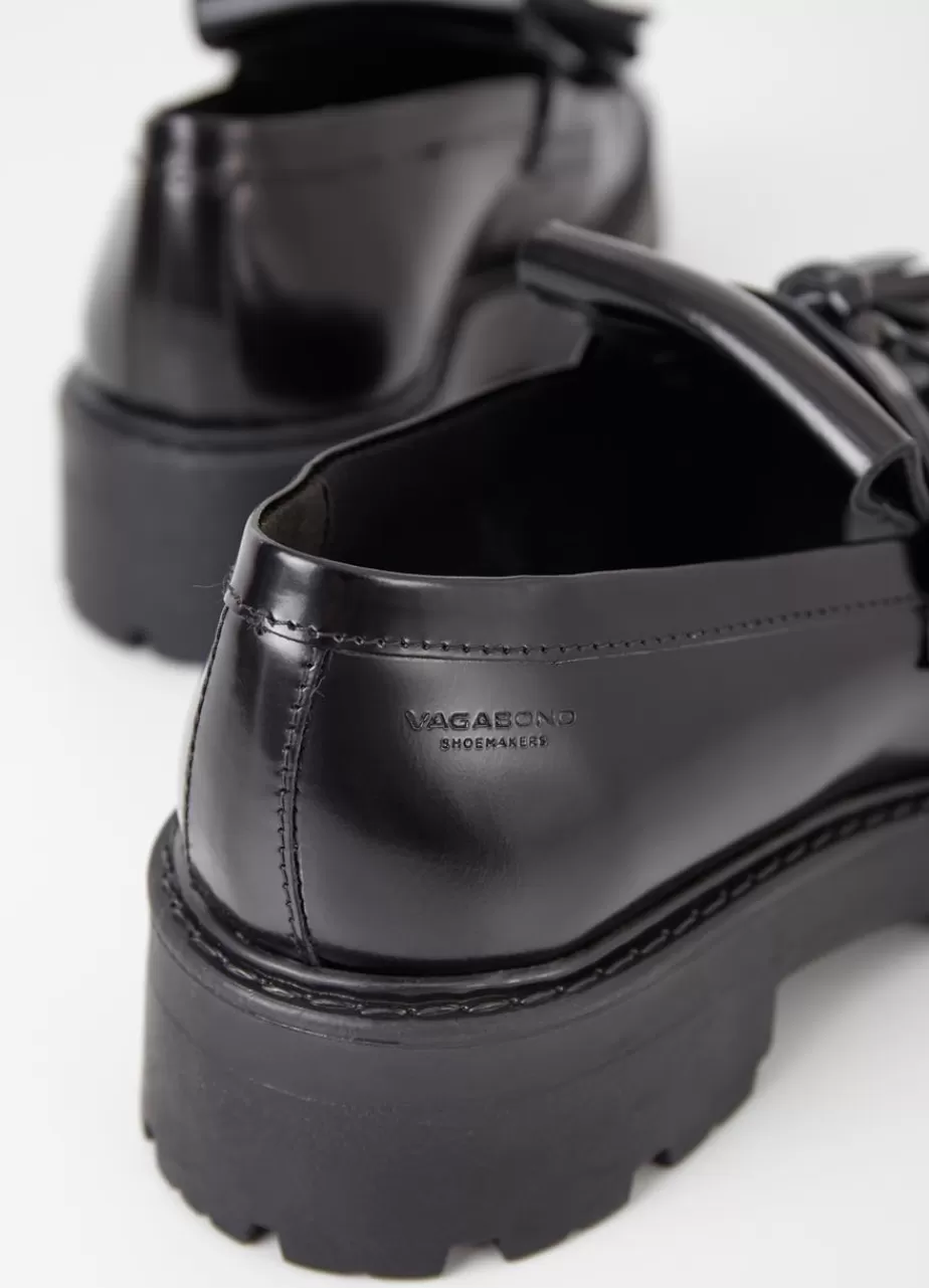 Vagabond Cosmo 2.0 Loafer Noir Cuir Glace Outlet