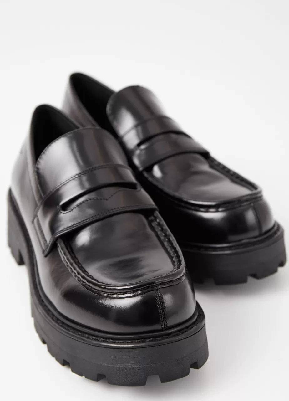 Vagabond Cosmo 2.0 Loafer Noir Cuir Glace Best