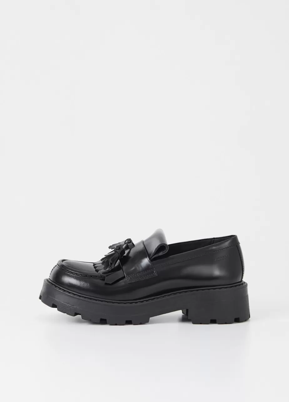 Vagabond Cosmo 2.0 Loafer Noir Cuir Glace Outlet