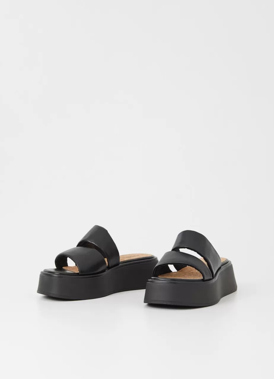 Vagabond Courtney Sandales Noir Similicuir Fashion
