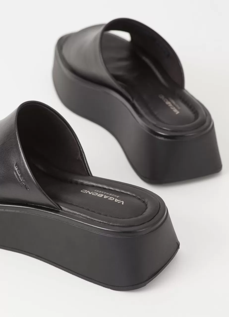 Vagabond Courtney Sandales Noir Cuir Shop