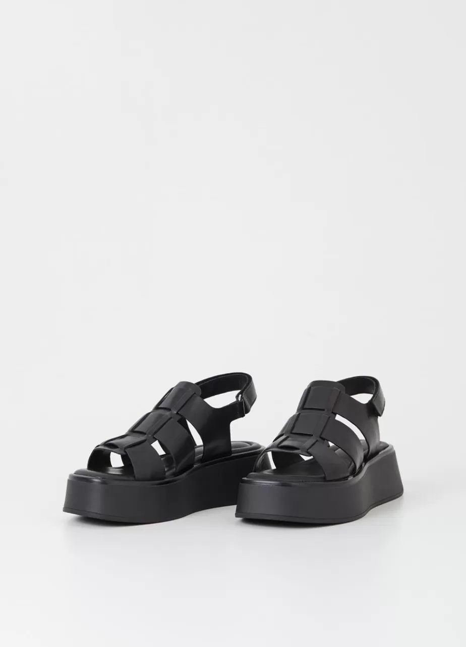 Vagabond Courtney Sandales Noir Cuir Fashion