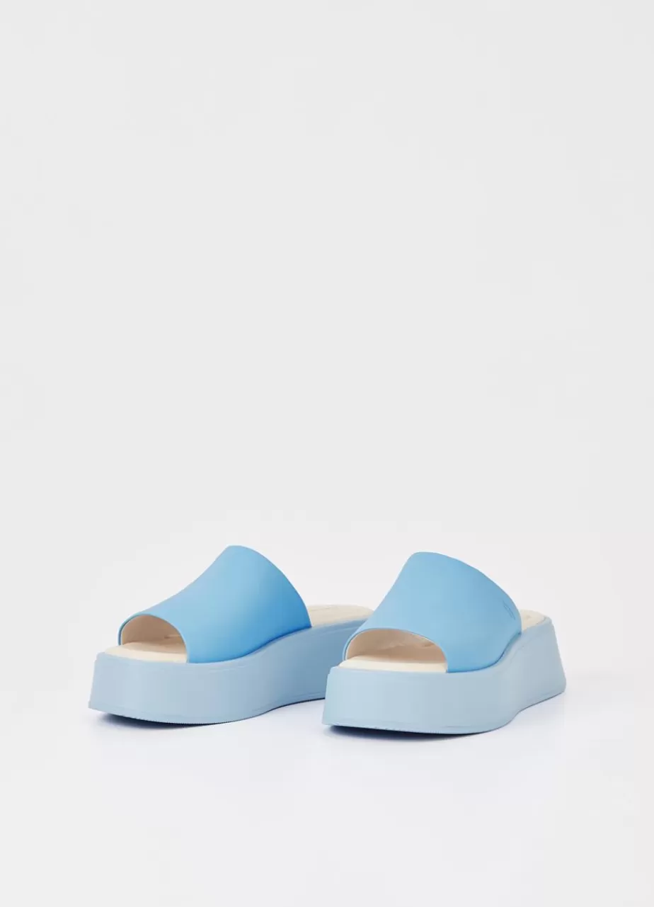 Vagabond Courtney Sandales Bleu Cuir Shop