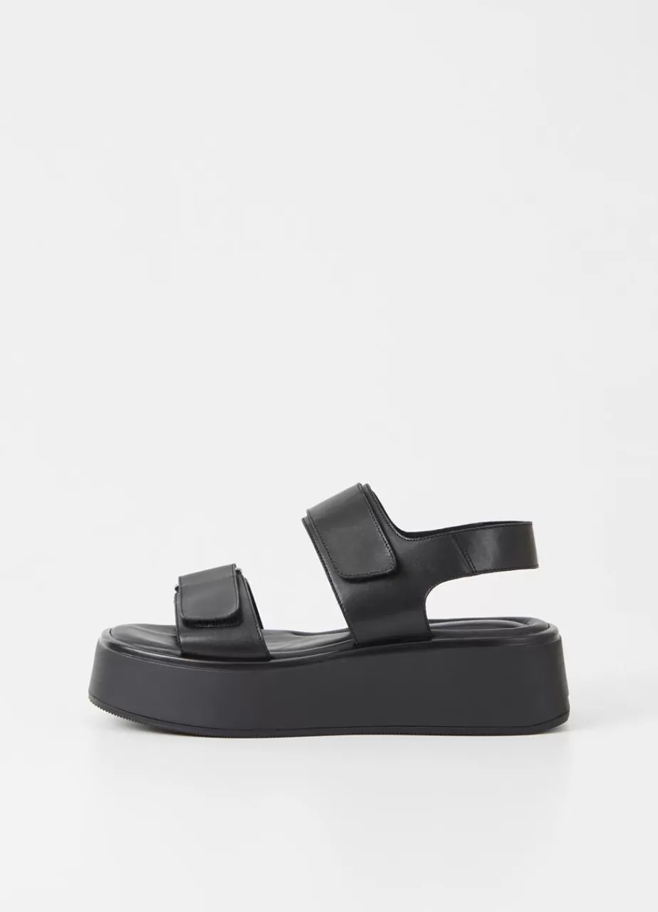 Vagabond Courtney Sandales Noir Cuir Sale