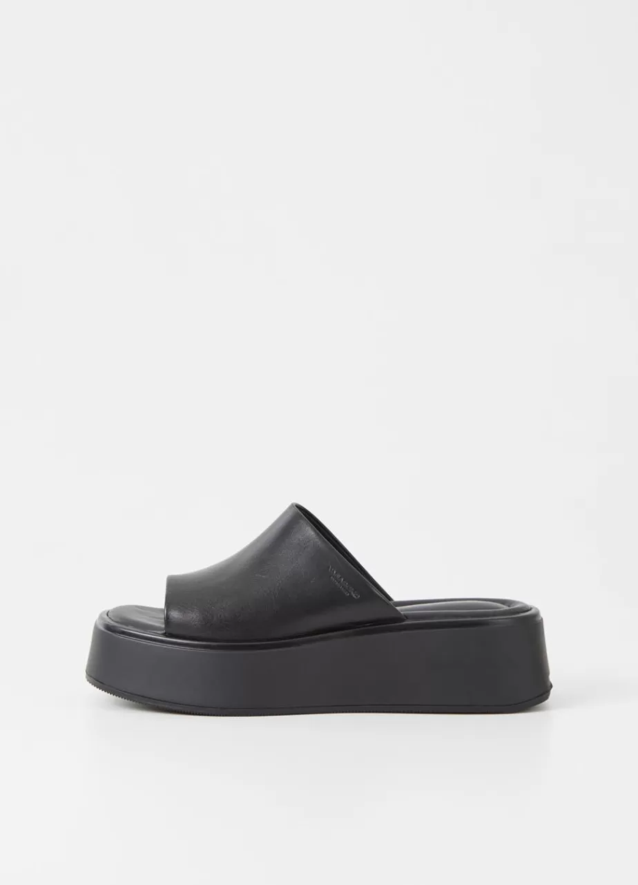Vagabond Courtney Sandales Noir Cuir Shop
