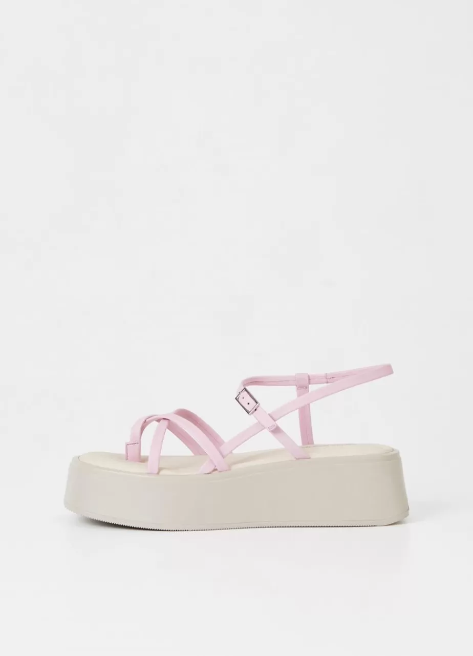 Vagabond Courtney Sandales Rose Cuir Best Sale