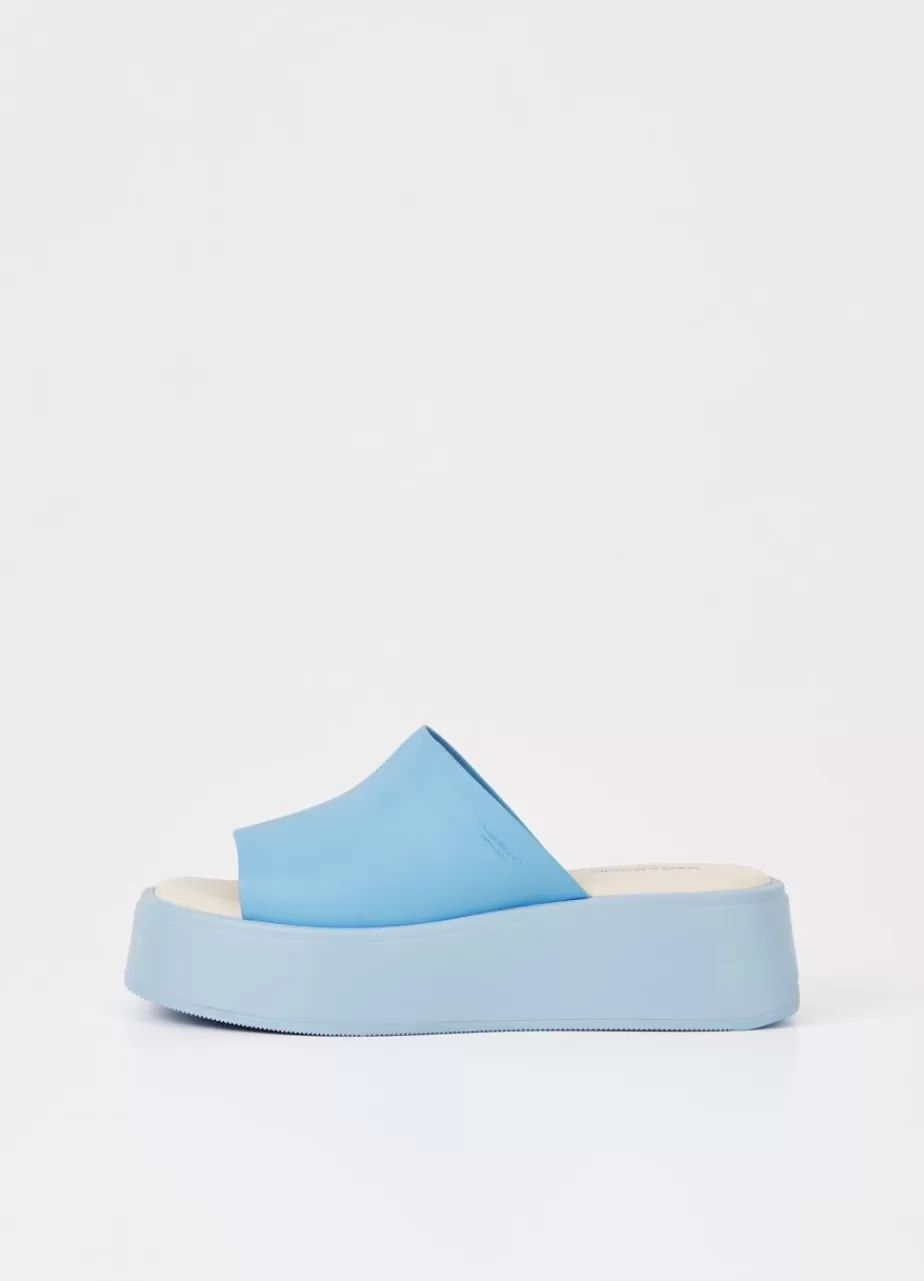 Vagabond Courtney Sandales Bleu Cuir Shop