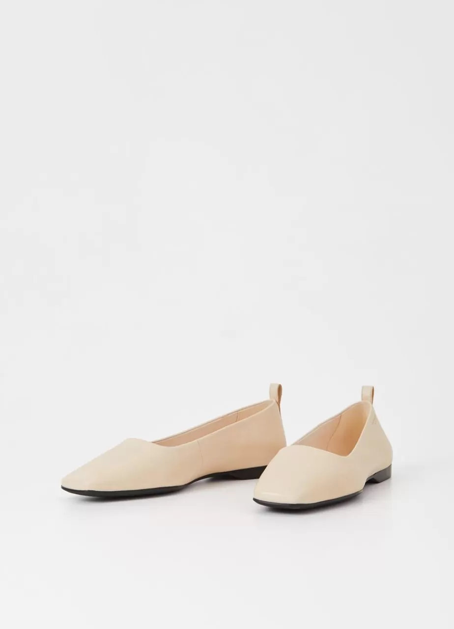 Vagabond Delia Chaussures Blanc Casse Cuir Sale