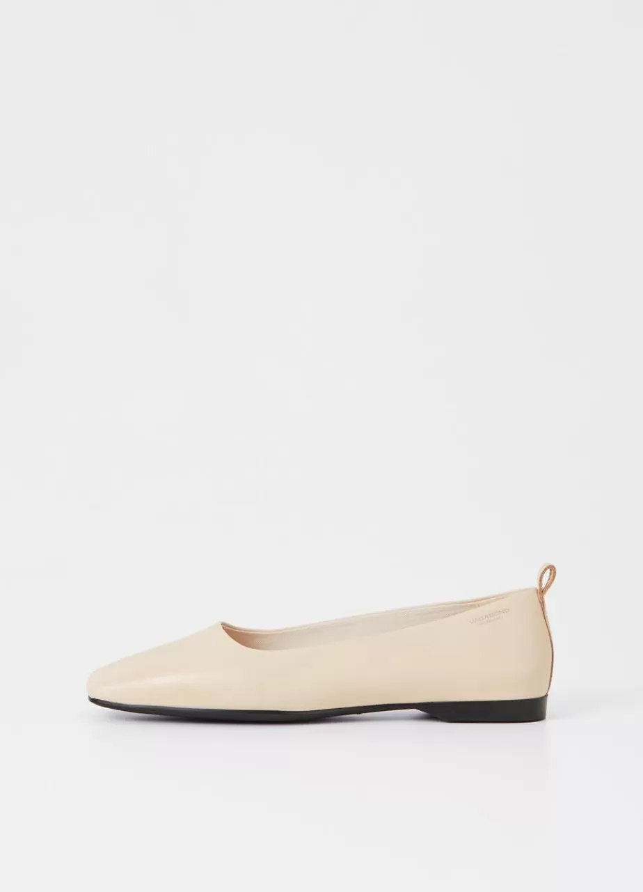 Vagabond Delia Chaussures Blanc Casse Cuir Sale