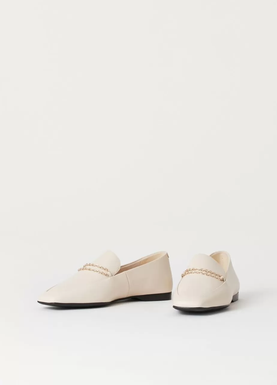 Vagabond Delia Loafer Blanc Casse Cuir Clearance