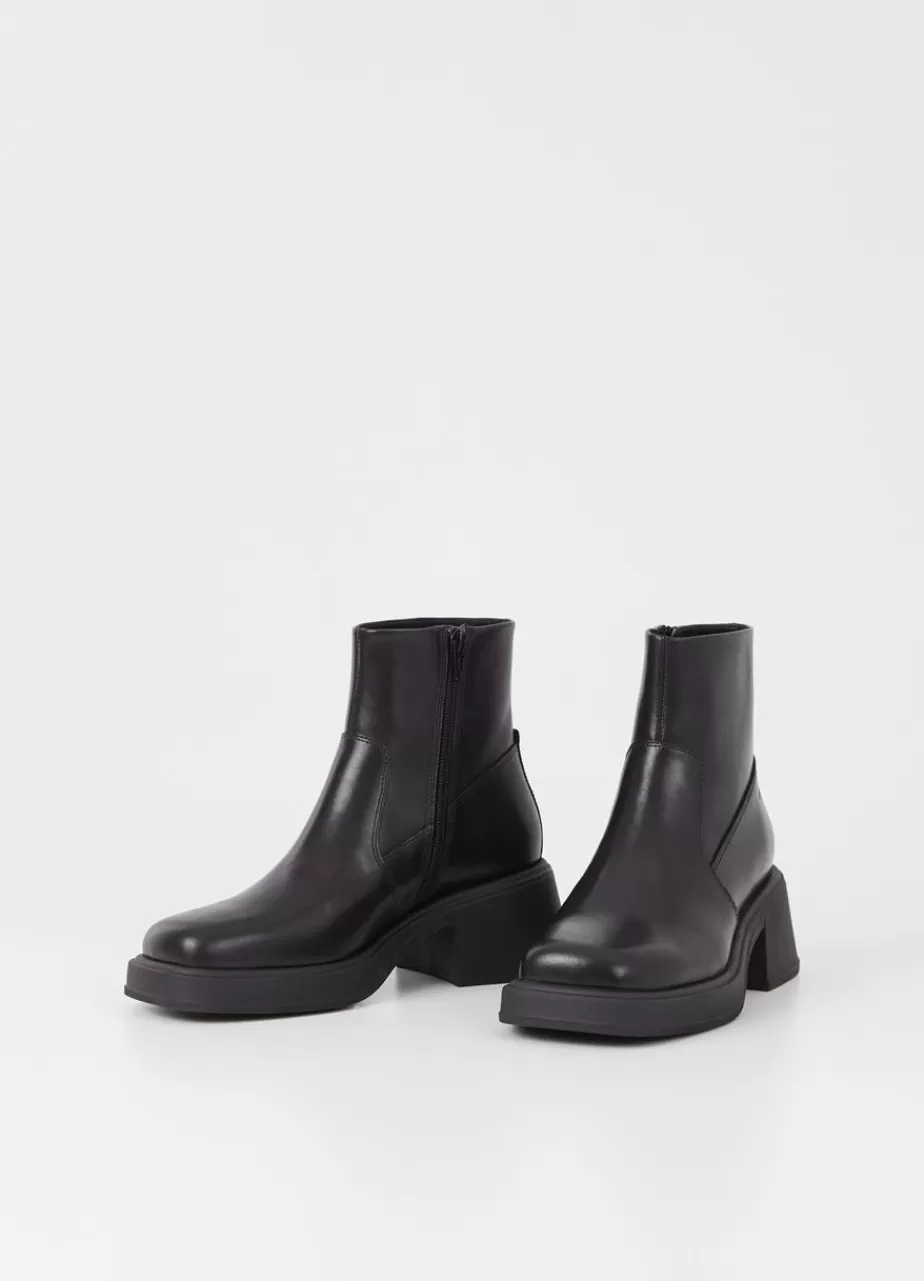 Vagabond Dorah Bottes Noir Cuir Sale