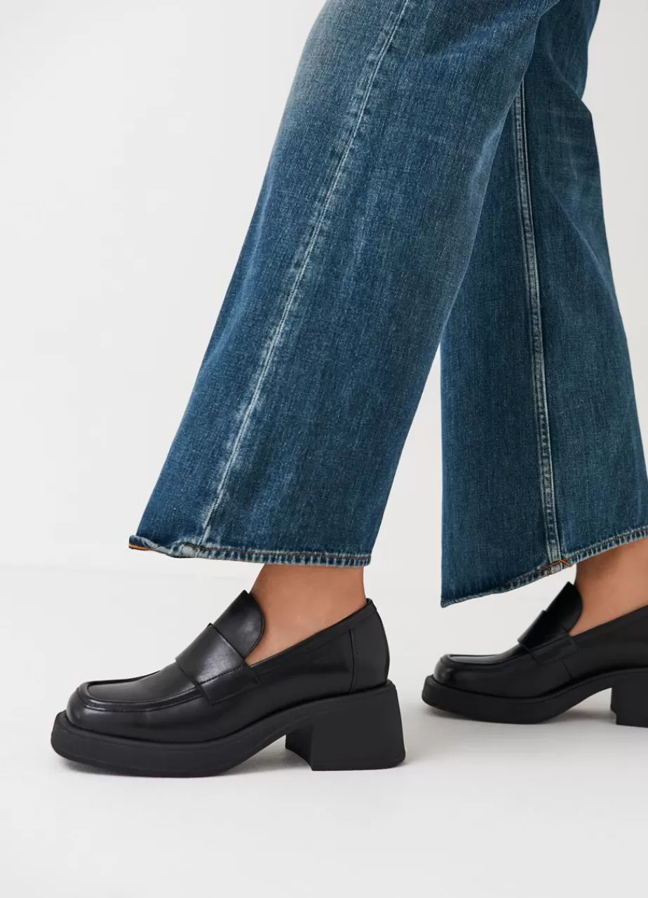 Vagabond Dorah Loafer Noir Cuir New