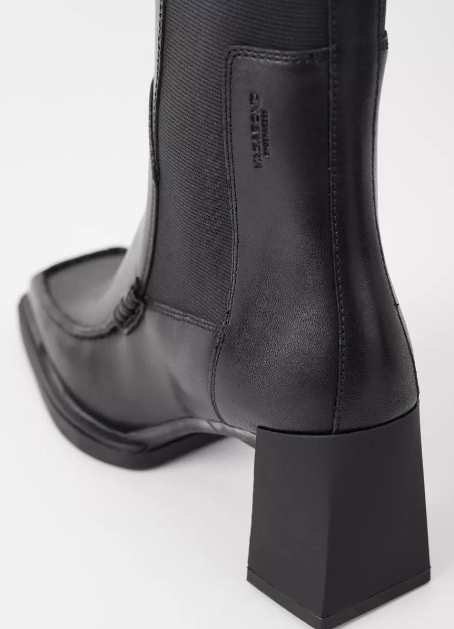 Vagabond Edwina Bottes Noir Cuir Cheap