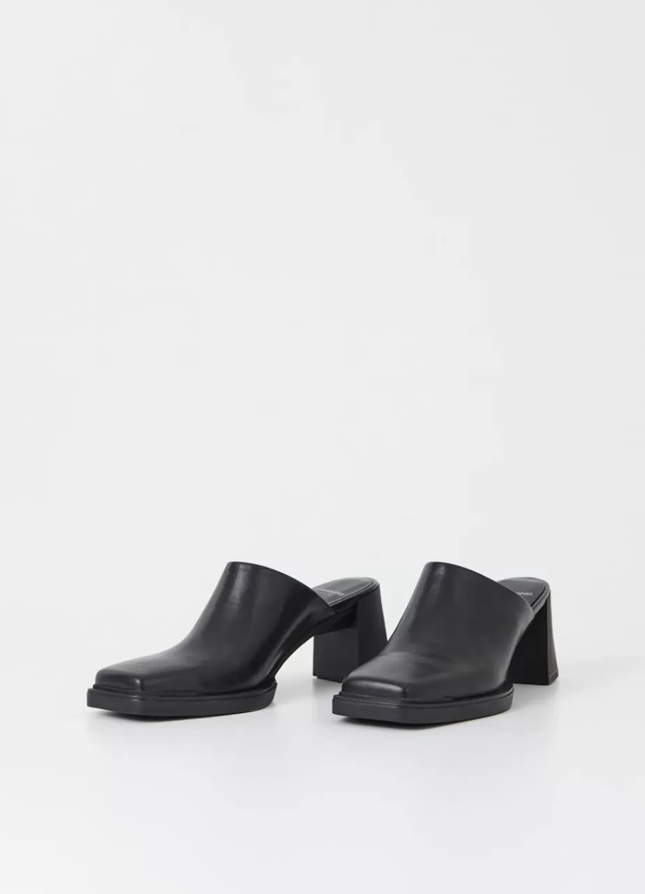 Vagabond Edwina Mules Noir Cuir Fashion