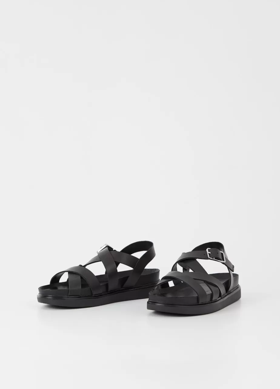 Vagabond Erin Sandales Noir Cuir Sale