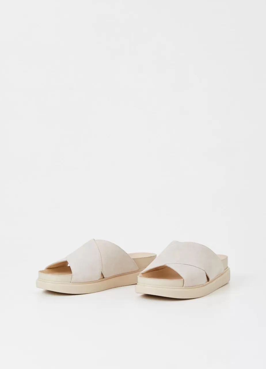 Vagabond Erin Sandales Blanc Casse Daim Discount