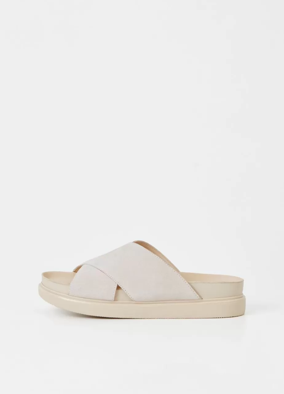 Vagabond Erin Sandales Blanc Casse Daim Discount