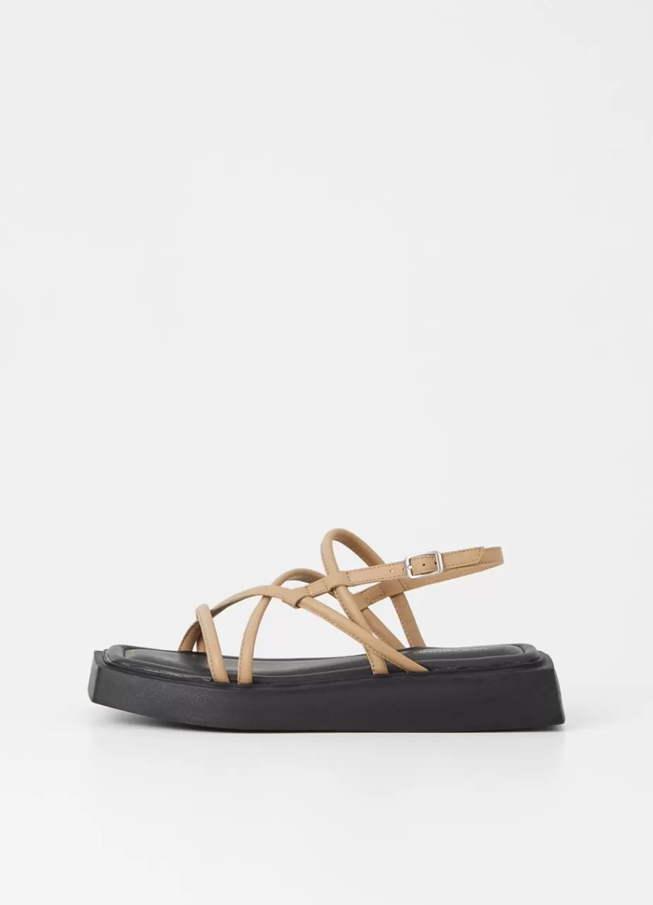 Vagabond Evy Sandales Beige Cuir Clearance