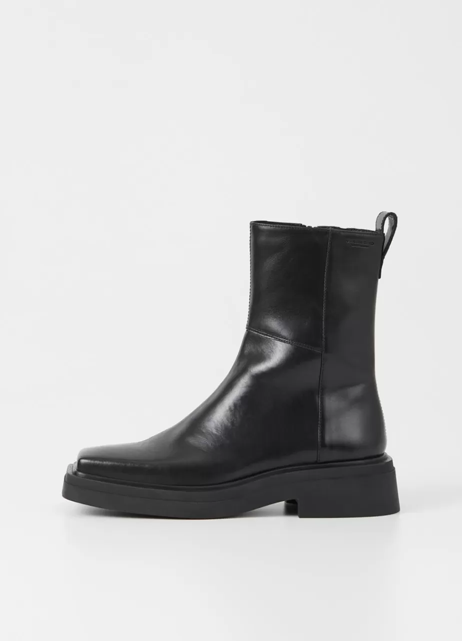 Vagabond Eyra Bottes Noir Cuir Flash Sale