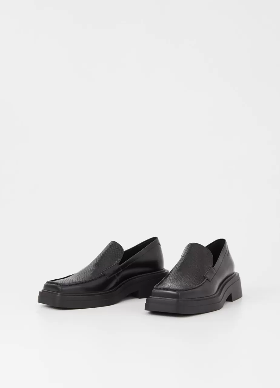 Vagabond Eyra Loafer Noir Cuir/Embosse Online
