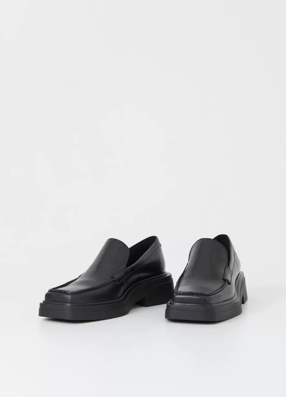 Vagabond Eyra Loafer Noir Cuir Discount