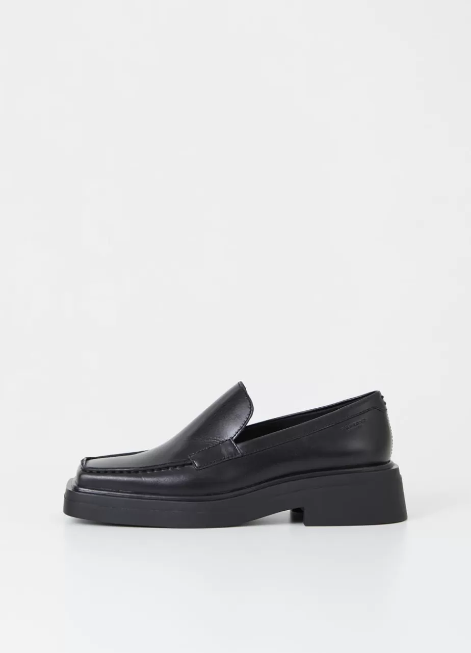 Vagabond Eyra Loafer Noir Cuir Discount