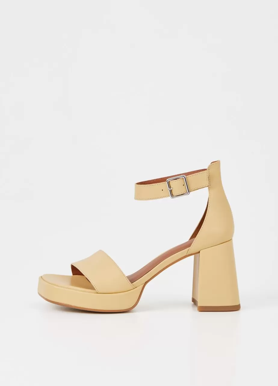 Vagabond Fiona Sandales Jaune Cuir New