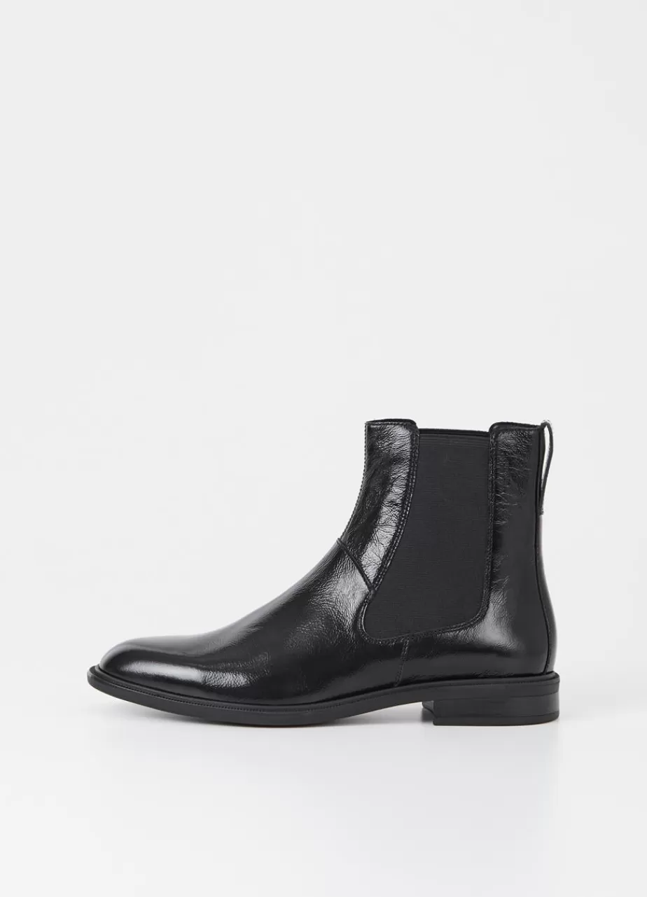 Vagabond Frances 2.0 Bottes Noir Cuir Verni Cheap