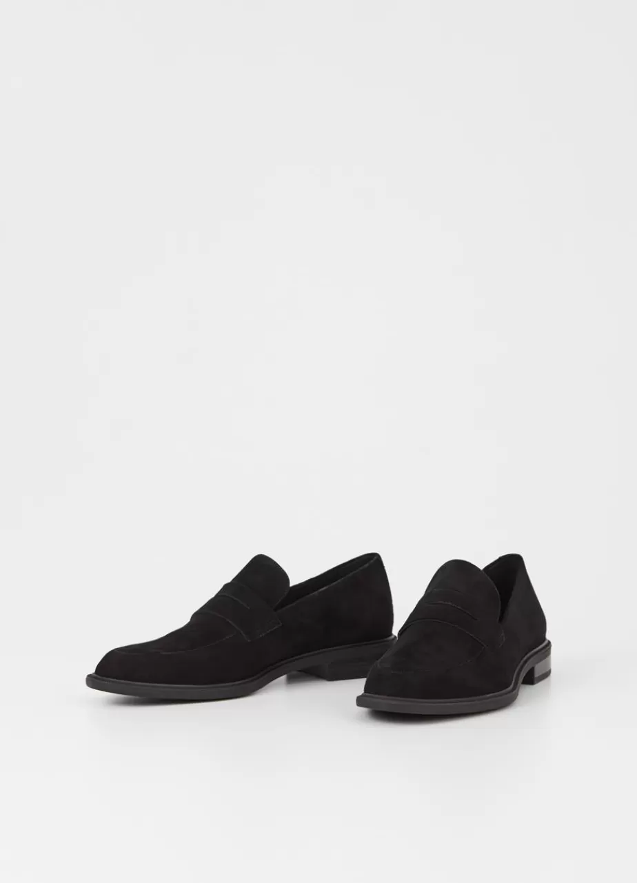 Vagabond Frances 2.0 Loafer Noir Daim Cheap