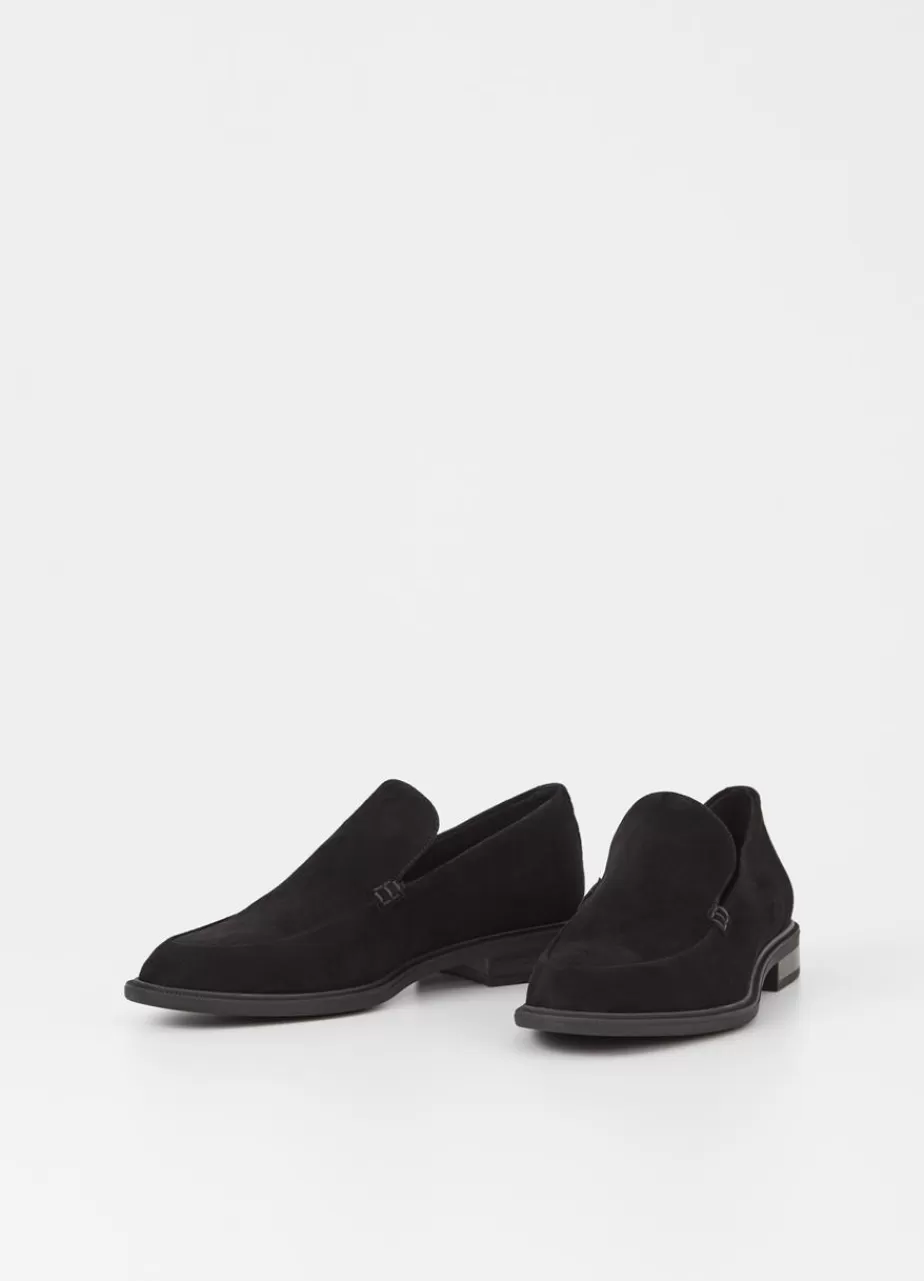 Vagabond Frances 2.0 Loafer Noir Daim Flash Sale