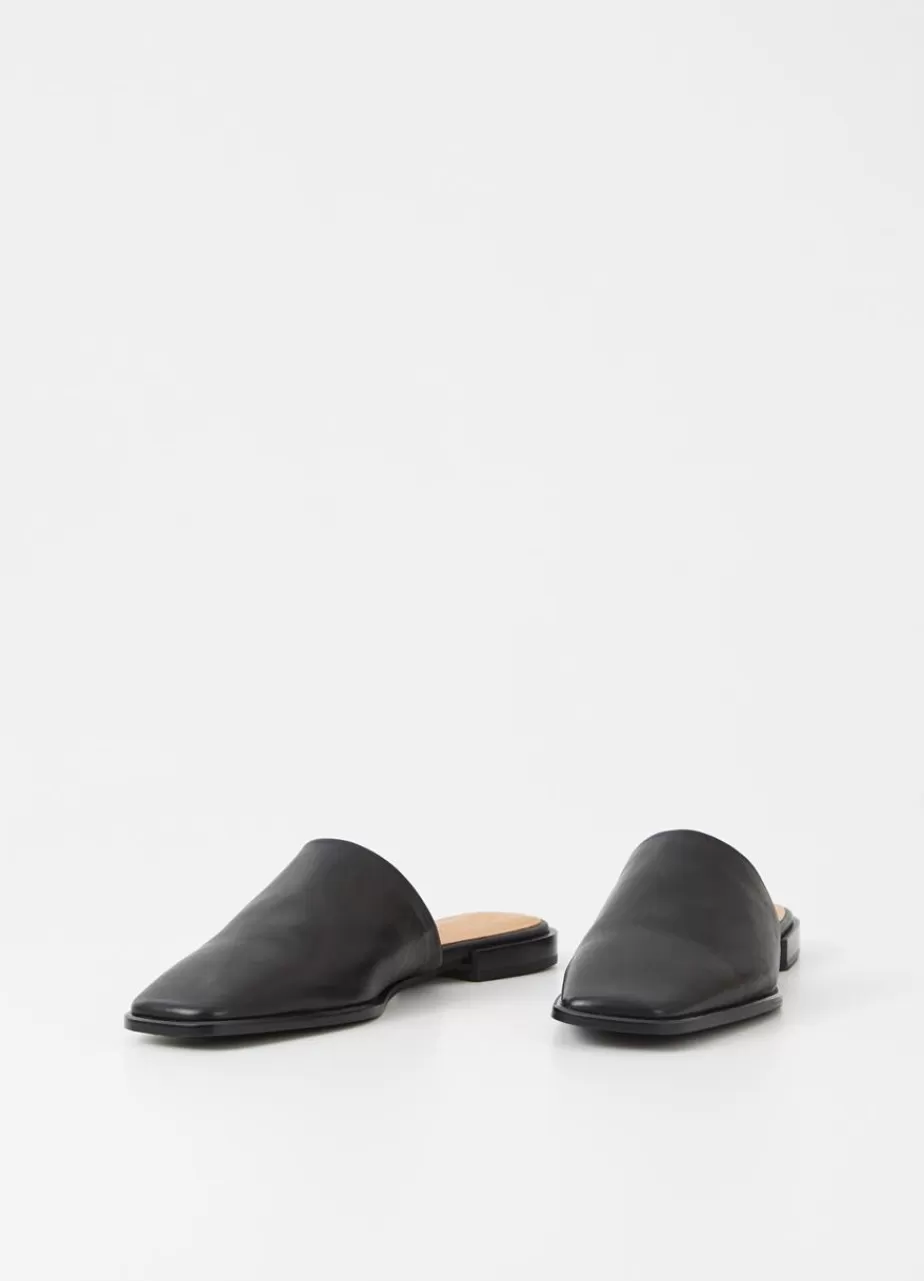 Vagabond Gina Mules Noir Cuir Discount