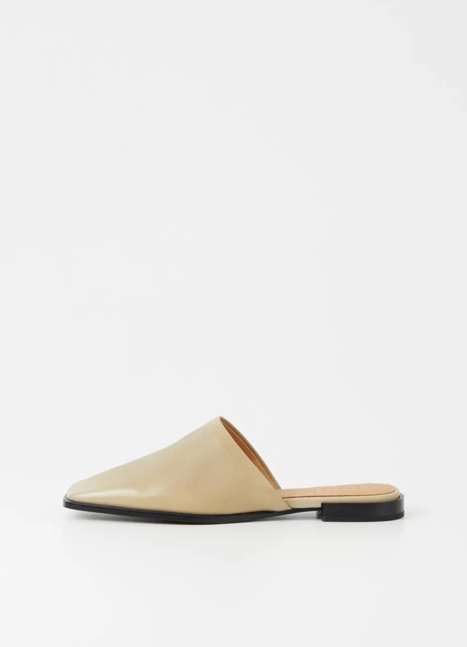 Vagabond Gina Mules Beige Cuir Hot
